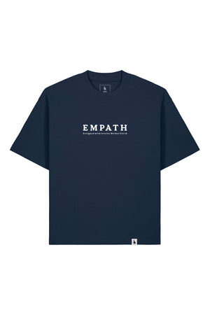 Tricou Arkon print Designed with love for Mother Earth French Navy - fata