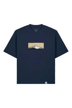 Tricou Arkon print Perfect View French Navy - fata