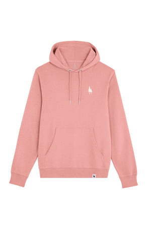 Hanorac subtire unisex Arco, print Logo Empath – Canyon Pink – față