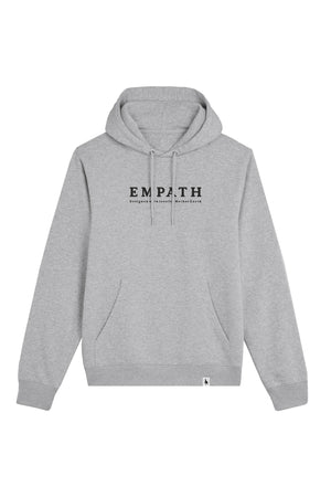 Hanorac subtire unisex Arco, print Mother earth, Heather Grey - față
