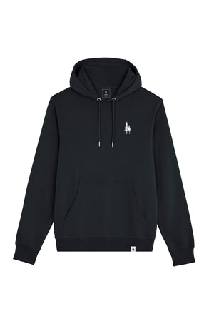 Hanorac subtire unisex Arco, print Logo Empath – Negru – față