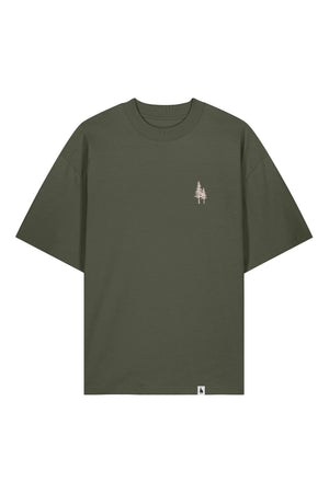 Tricou unisex Blaro, print Logo Empath – Khaki – față