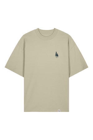 Tricou unisex Blaro, print Logo Empath – Stone – față