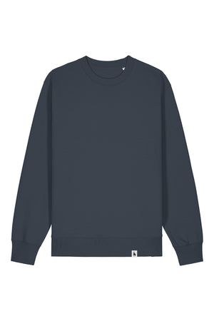 Bluza unisex Chester, model simplu – India Ink Grey – față