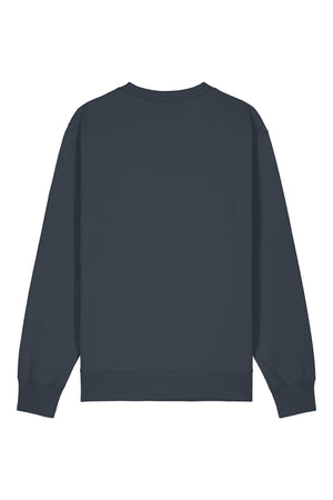 Bluza unisex Chester, model simplu – India Ink Grey – spate