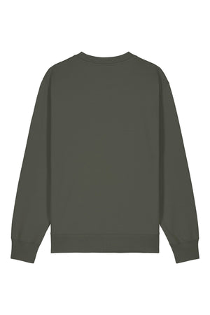 Bluza unisex Chester, model simplu – Khaki – spate