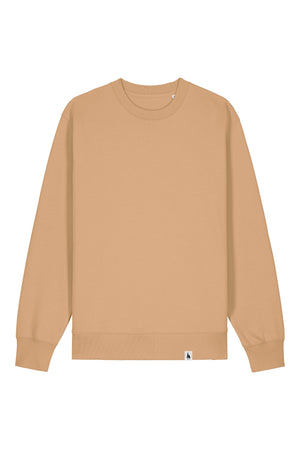 Bluza unisex Chester, model simplu – Latte – față