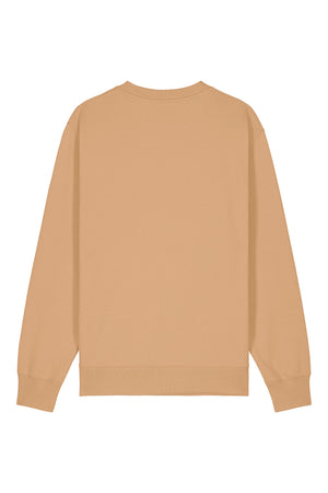 Bluza unisex Chester, model simplu – Latte – spate