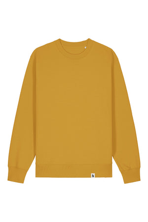 Bluza unisex Chester, model simplu – Ochre – față
