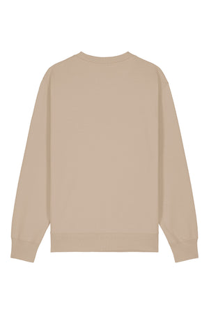 Bluza unisex Chester, logo brodat – Desert Dust – spate
