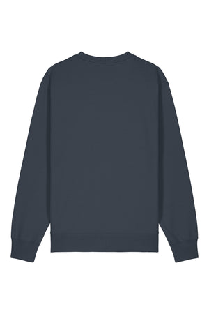 Bluza unisex Chester, logo brodat – India Ink Grey – spate