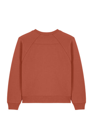 Bluza dama Clara, print Logo Empath – Heritage Brown – spate