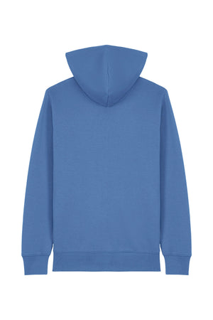 Hanorac subtire cu fermoar Conor, print Logo Empath – Bright Blue – spate