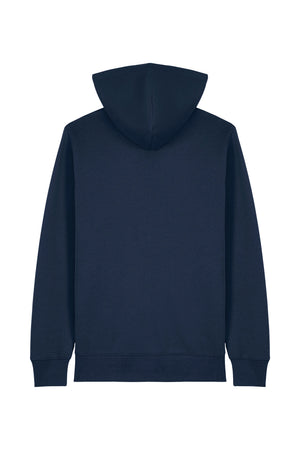 Hanorac subtire cu fermoar Conor, print Logo Empath – French Navy – spate