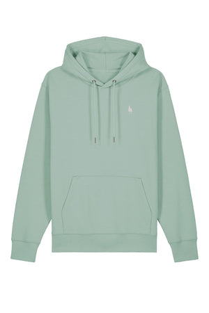 Hanorac premium unisex Cruz, Logo Brodat – Aloe – față