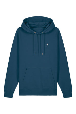 Hanorac premium unisex Cruz, Logo Brodat – Deep Teal – față