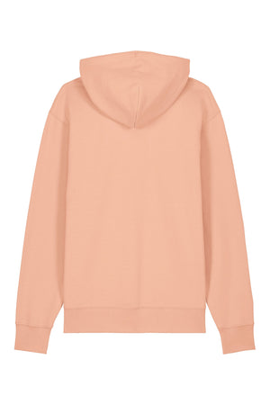 Hanorac premium unisex Cruz, print Wood, Fraiche Peche - spate