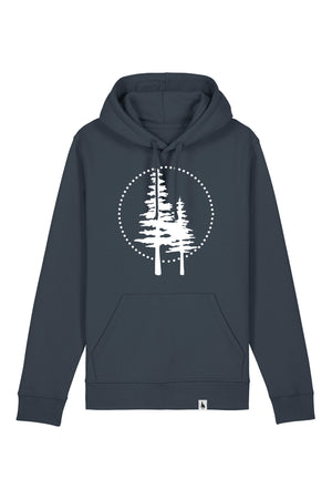 Hanorac unisex Drum, print Logo Empath, India Ink Grey - față