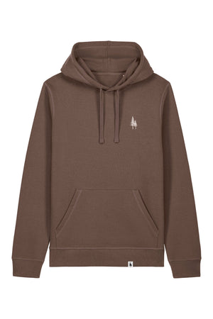 Hanorac unisex Drum, print Logo Empath – Mocha – față