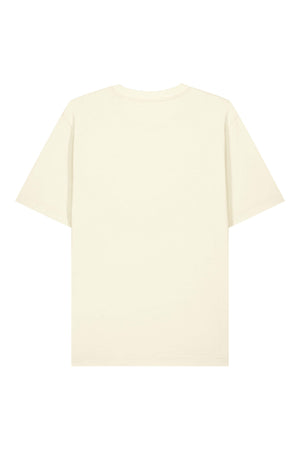 Tricou unisex Friz, model simplu – Cream – spate