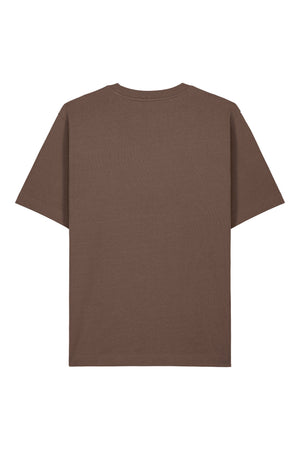 Tricou unisex Friz, model simplu – Mocha – spate
