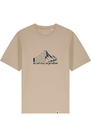 Tricou Friz print No Service Desert Dust - fata