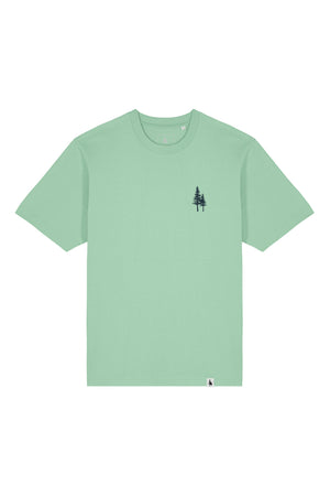 Tricou Friz print Not all those who wander are lost Misty Jade - fata
