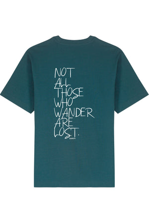 Tricou Friz print Not all those who wander are lost Stargazer - spate