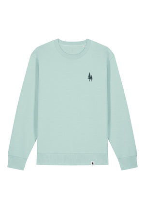 Bluza unisex subtire Mato, print Logo Empath – Caribbean Blue – față