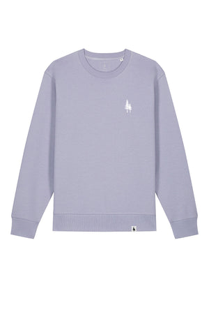 Bluza unisex subtire Mato, print Logo Empath – Lavender – față