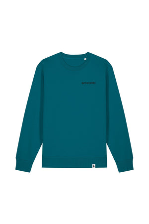 Bluza unisex subtire Mato, print Out of office, Ocean Depth - față