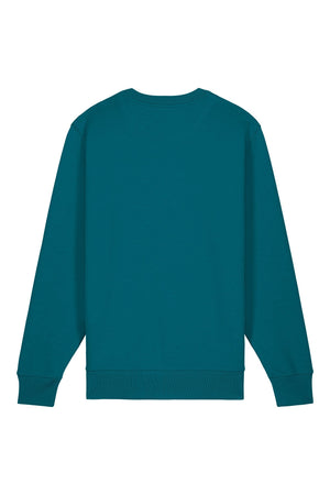 Bluza unisex subtire Mato, print No service, Ocean Depth - spate