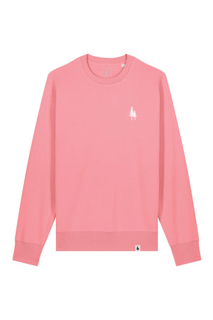 Bluza unisex subtire Mato, print Logo Empath – Pink Joy – față