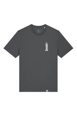 Tricou unisex Sting, print Pine, Anthracite - față