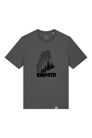 Tricou unisex Sting, print Wood, Anthracite - față