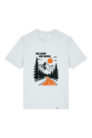 Tricou unisex Sting, print No map, Blue Ice - față