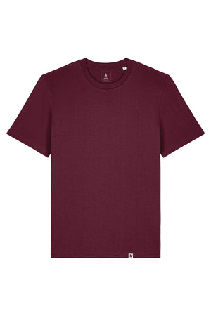 Tricou unisex Sting, model simplu – Deep Plum – față
