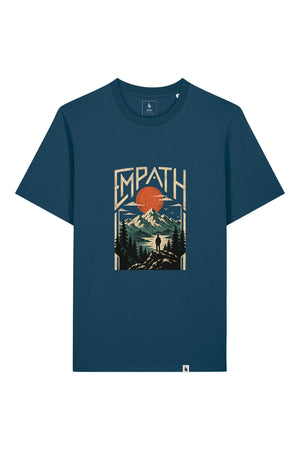 Tricou unisex Sting, print Explorer, Deep Teal - față
