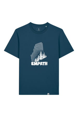 Tricou unisex Sting, print Wood, Deep Teal - față