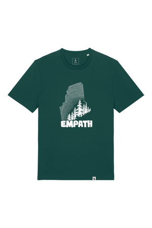 Tricou unisex Sting, print Wood, Glazed Green - față