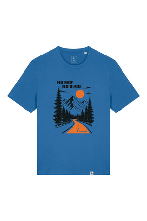 Tricou unisex Sting, print No map, Mindful Blue - față