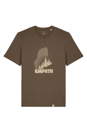 Tricou unisex Sting, print Wood, Mosstone - față