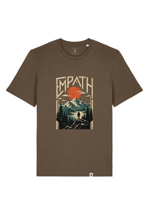 Tricou unisex Sting, print Explorer, Mosstone - față