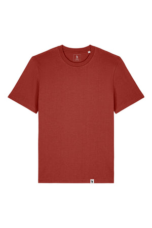 Tricou unisex Sting, model simplu – Earthy Red – față