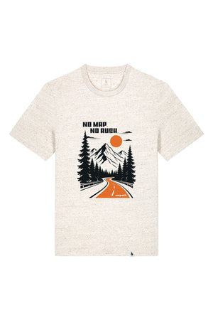 Tricou unisex Sting, print No map, Eco Heather - față