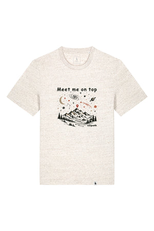 Tricou unisex Sting, print Meet me on top, Eco Heather - față