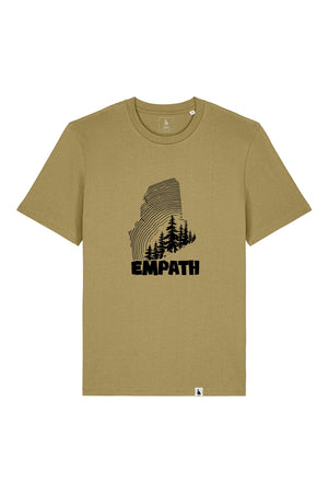 Tricou unisex Sting, print Wood, Faded Olive - față