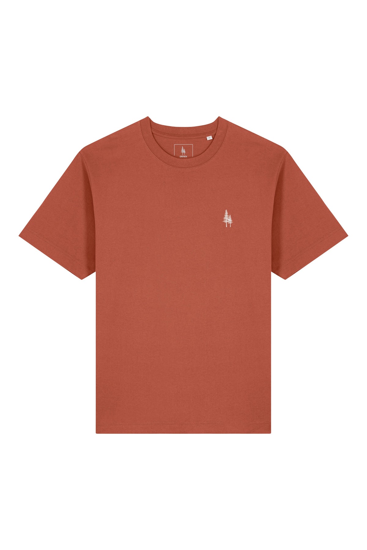 Tricou unisex Friz, Logo Brodat – Heritage Brown – față
