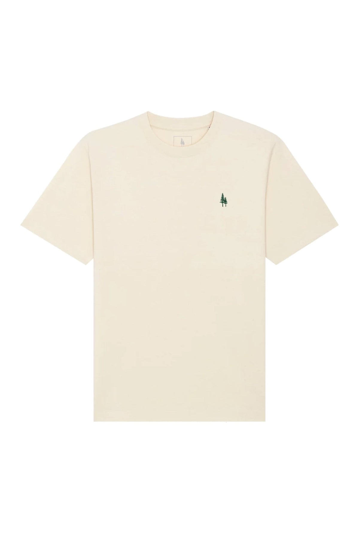 Tricou unisex Friz, Logo Brodat – Natural Raw – față