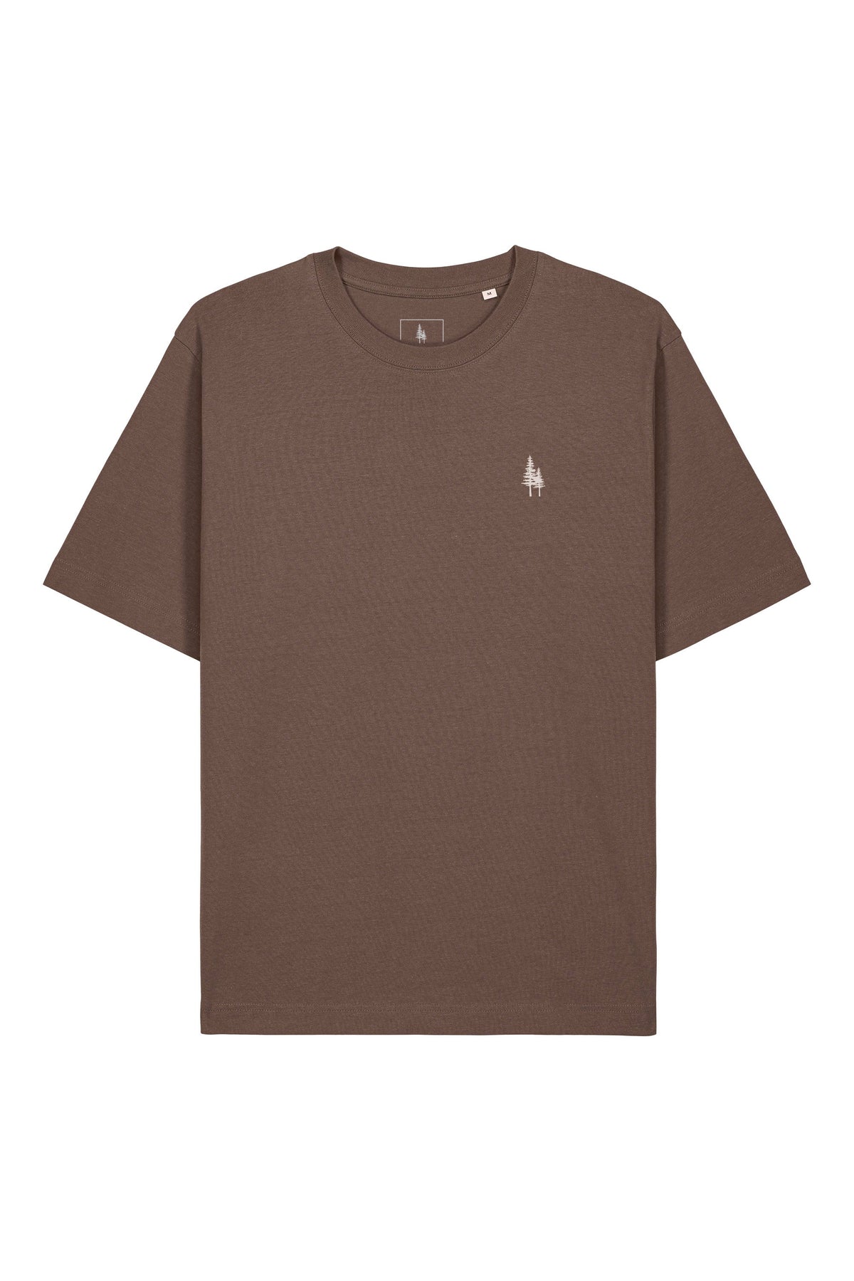 Tricou unisex Friz, Logo Brodat – Mocha – față